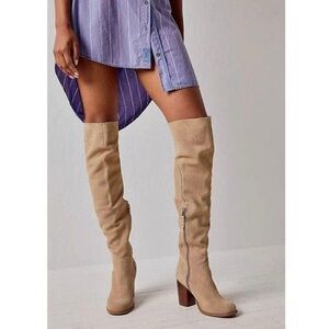Kelsi Dagger Logan Fawn Over the Knee Boots - Size 7.5